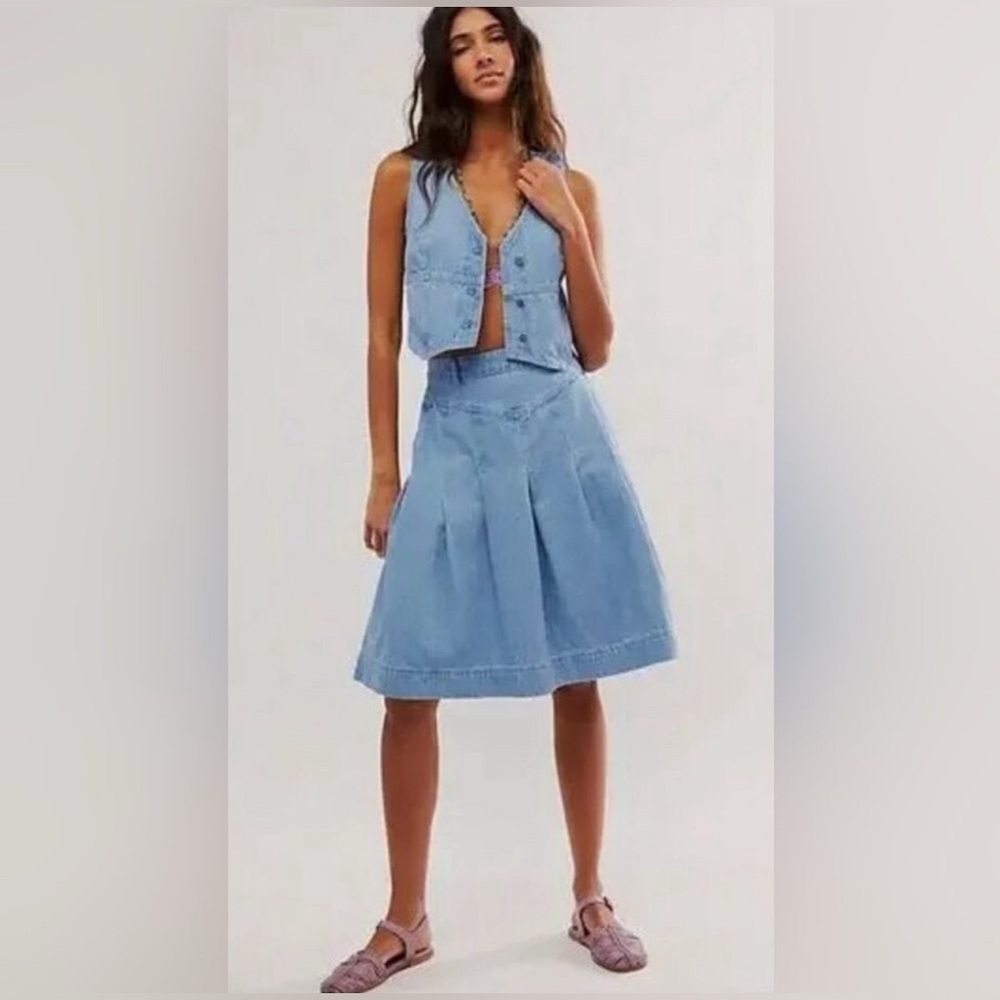 4. NWT Free People Scout Denim Set